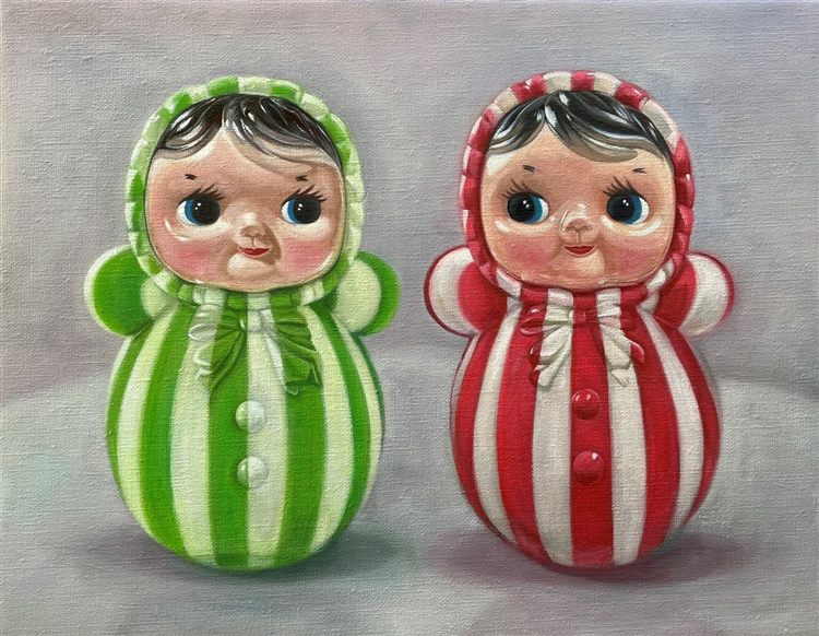 Counterparts, 2026, oil on linen, 11 × 14 in.