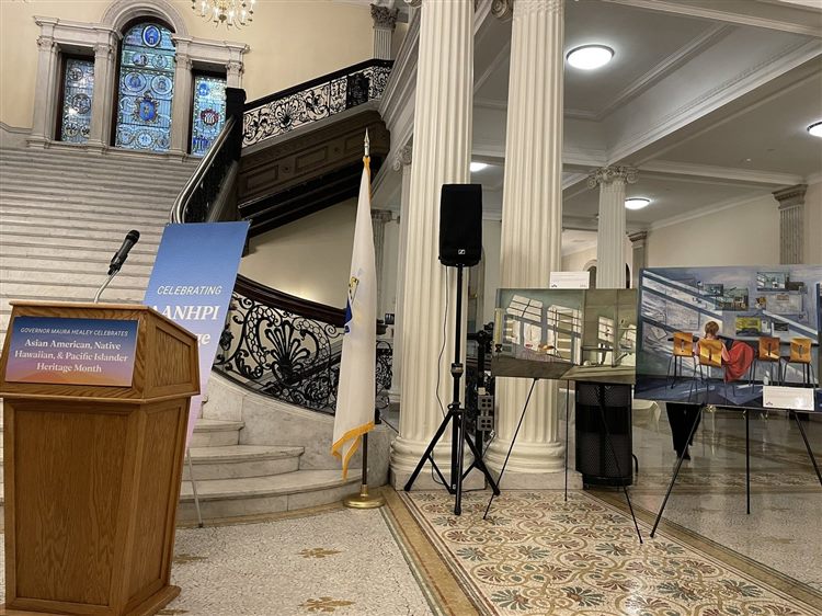 Installation view, Asian American and Pacific Islander Heritage Art Exhibition