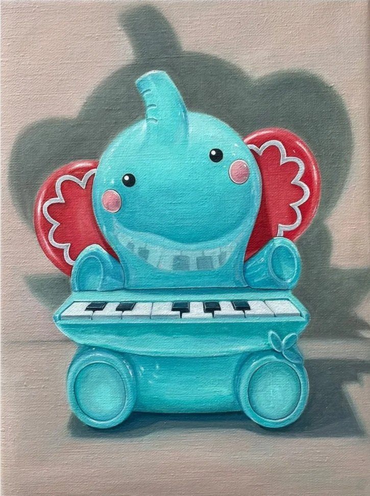 Plink, 2026, oil on linen, 9 × 12 in.