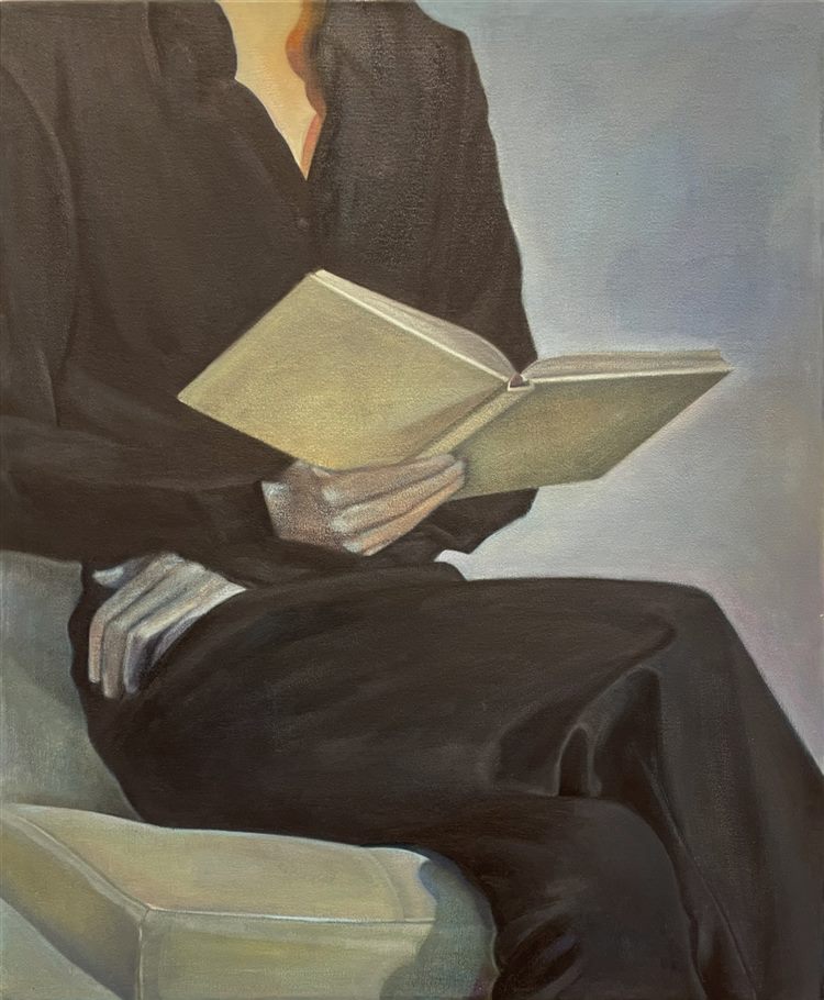Untitled Chapter, 2025, oil on canvas, 18 × 22 in.